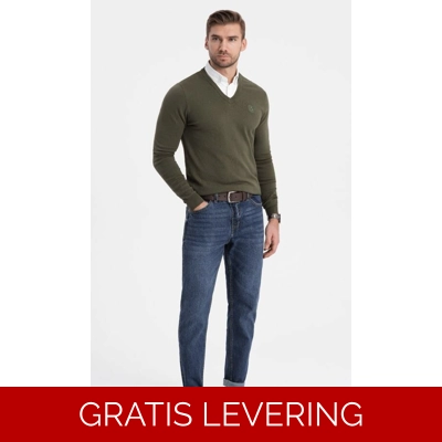 Trui met vaste overhemdkraag Ombre